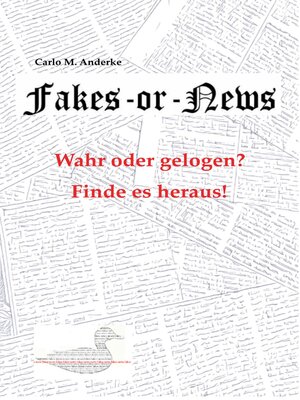 cover image of Fakes or News?